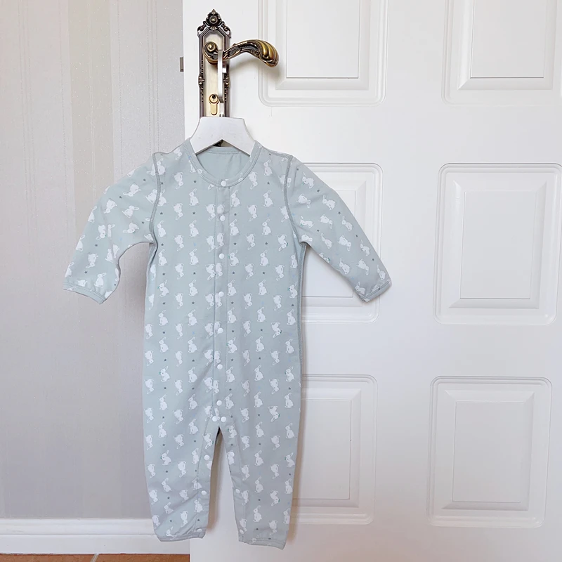 Rae Studio 新生儿无骨绿兔兔连体衣 棉质春秋宝宝爬服长袖哈衣