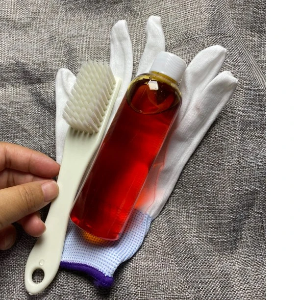文玩大礼包120毫升上色玉华油，文玩专用刷子，纳米手套