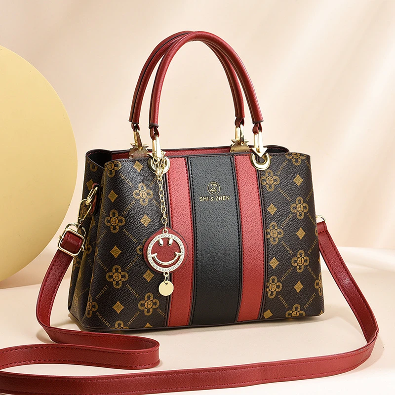 大容量手提包潮时尚女包中年妈妈包大气百搭单肩斜挎包厂家高级感