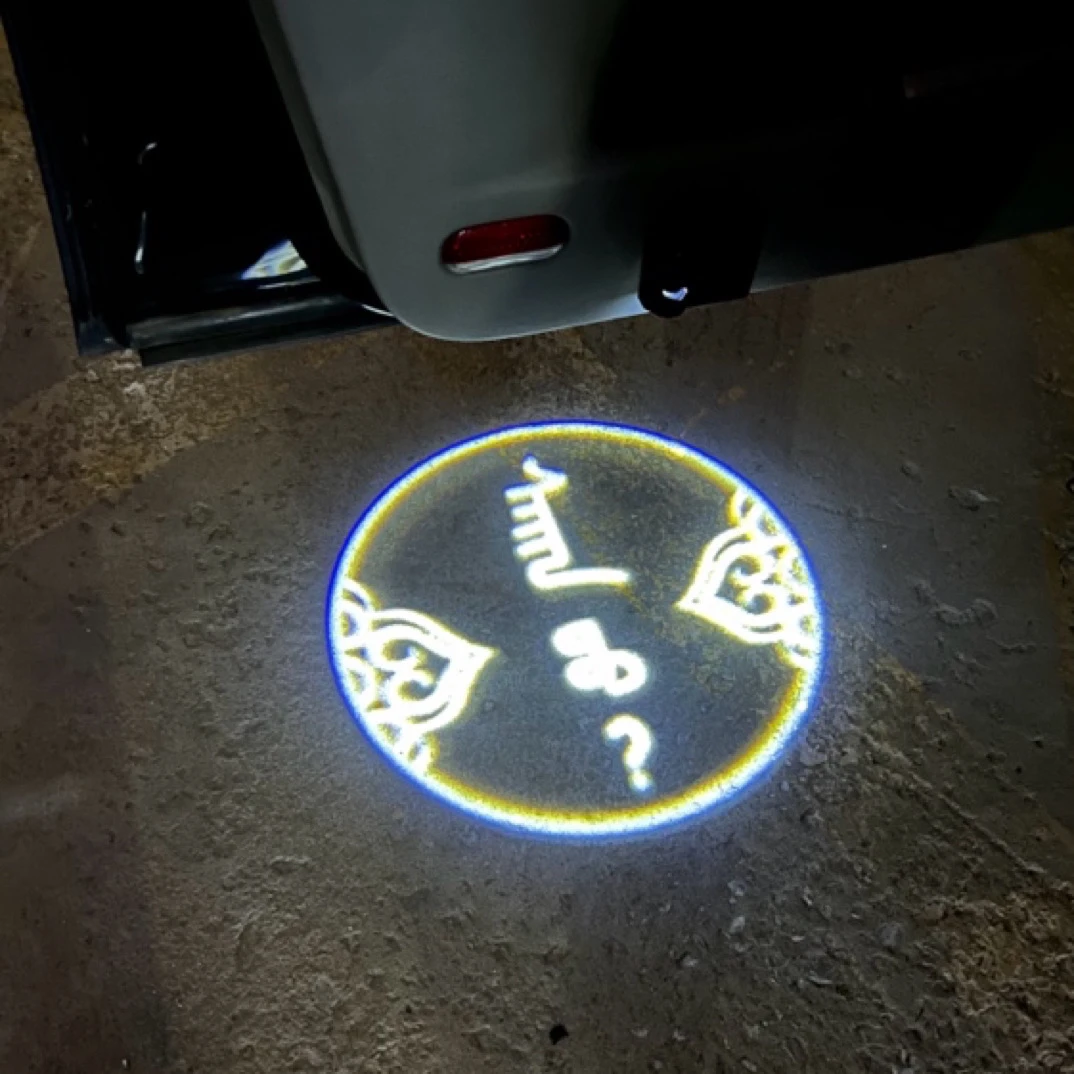 蒙古元素汽车迎宾灯（碳纤维新款一对）