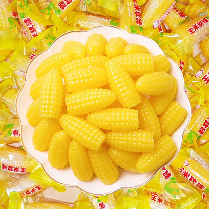 玉米软糖玉米味软糖桔子糖散装水果糖年礼节糖果婚庆结婚喜糖批发