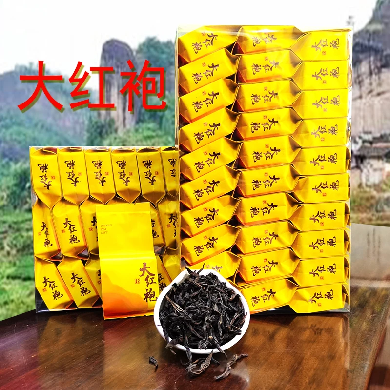 溢博武夷山大红袍乌龙茶浓香茶叶花香果香岩茶传统大红袍耐泡甘甜