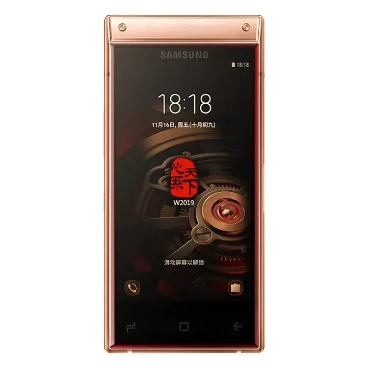 9新 Samsung/三星 正品行货无拆无修三星W2019商务翻盖双卡手机