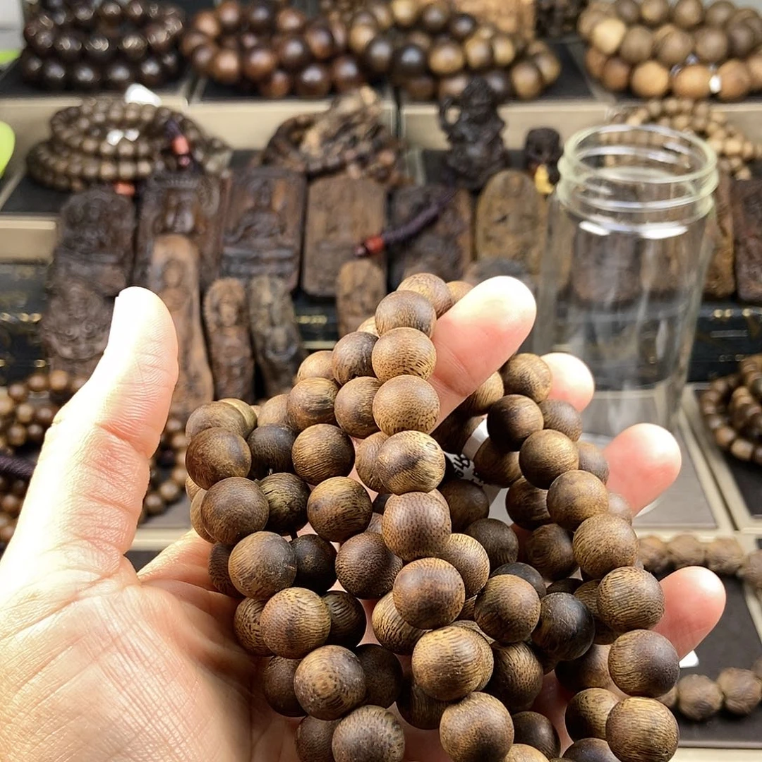 沉香手串用****5越南芽庄白棋