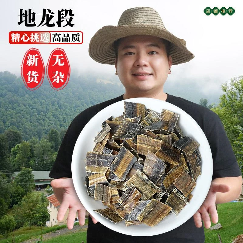 地龙克正品中药材地龙干蚯蚓干广地龙无土全开可磨地龙粉包邮