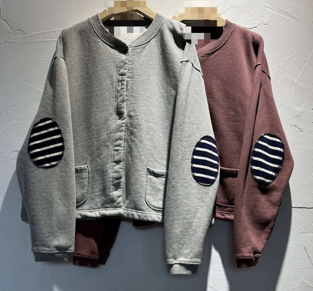 韩国正品不支持退换/哈/补丁开衫卫衣/1209