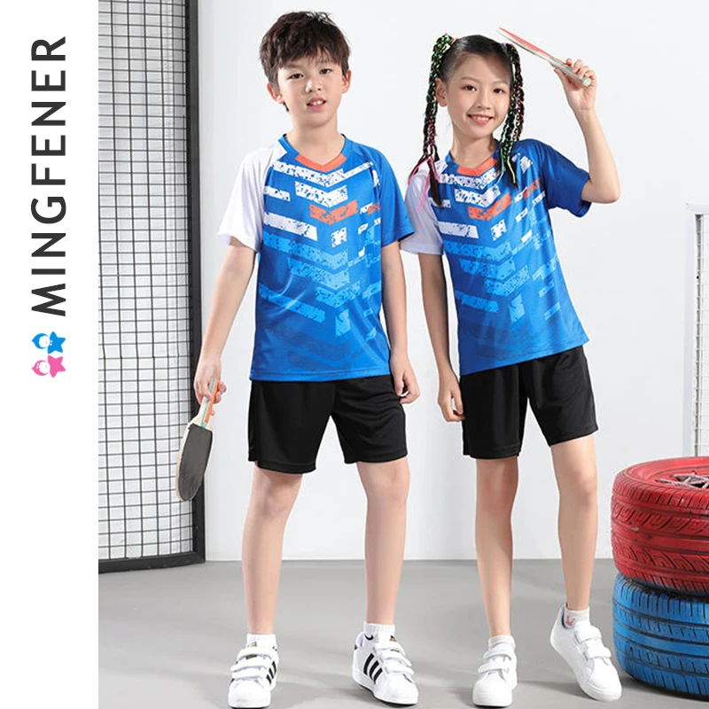 速干新款羽毛球衣服男女套装儿童情侣乒乓球服运动服网球服男童帅