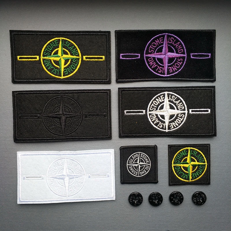石头岛袖章刺绣章纽扣  袖标 幽灵章 石头岛标徽章