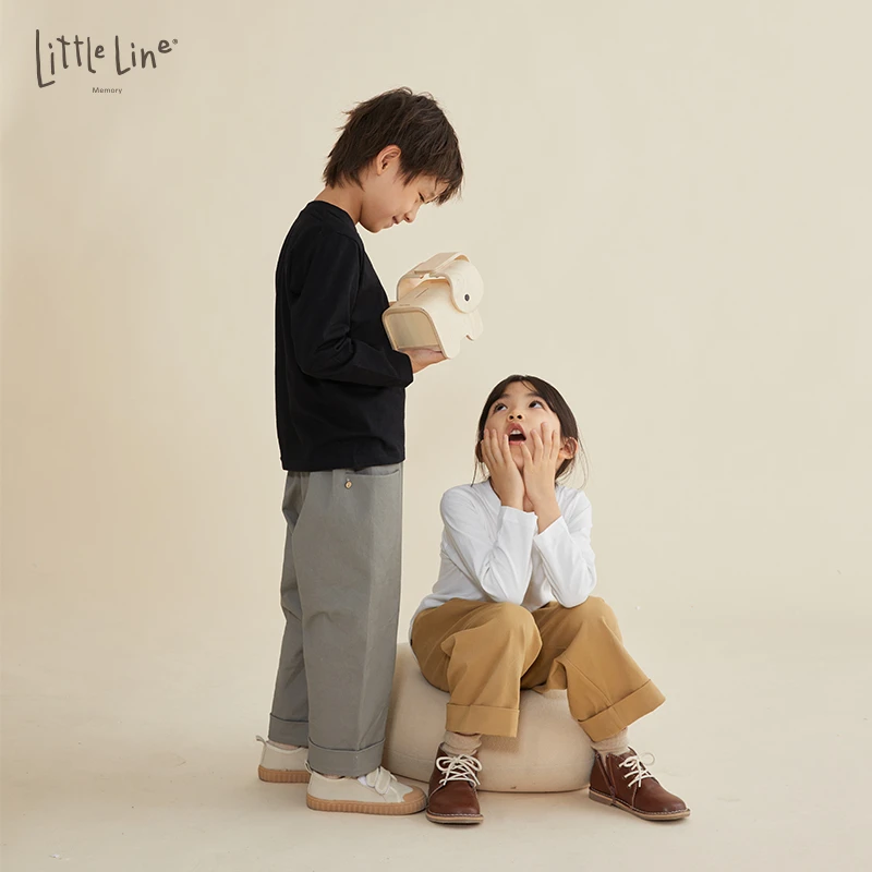LittleLine 亲子款无缝净色T恤 清仓