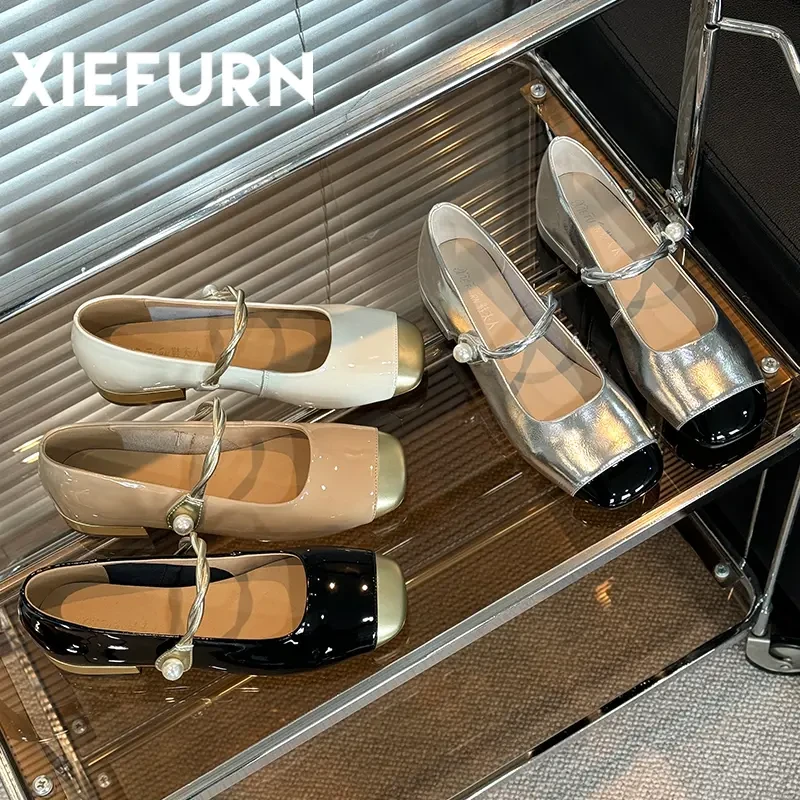 XIEFURN/鞋夫人玛丽珍小皮鞋2025春夏新款法式小众百搭气质单鞋