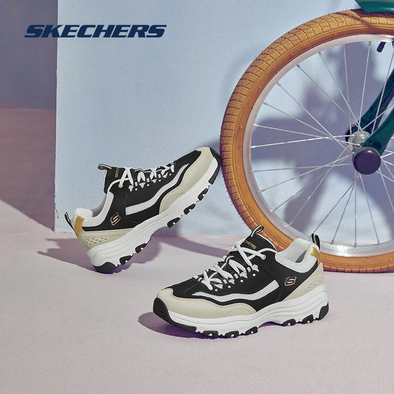 Skechers斯凯奇8790138男鞋复古百搭老爹鞋运动透气熊猫鞋休闲鞋