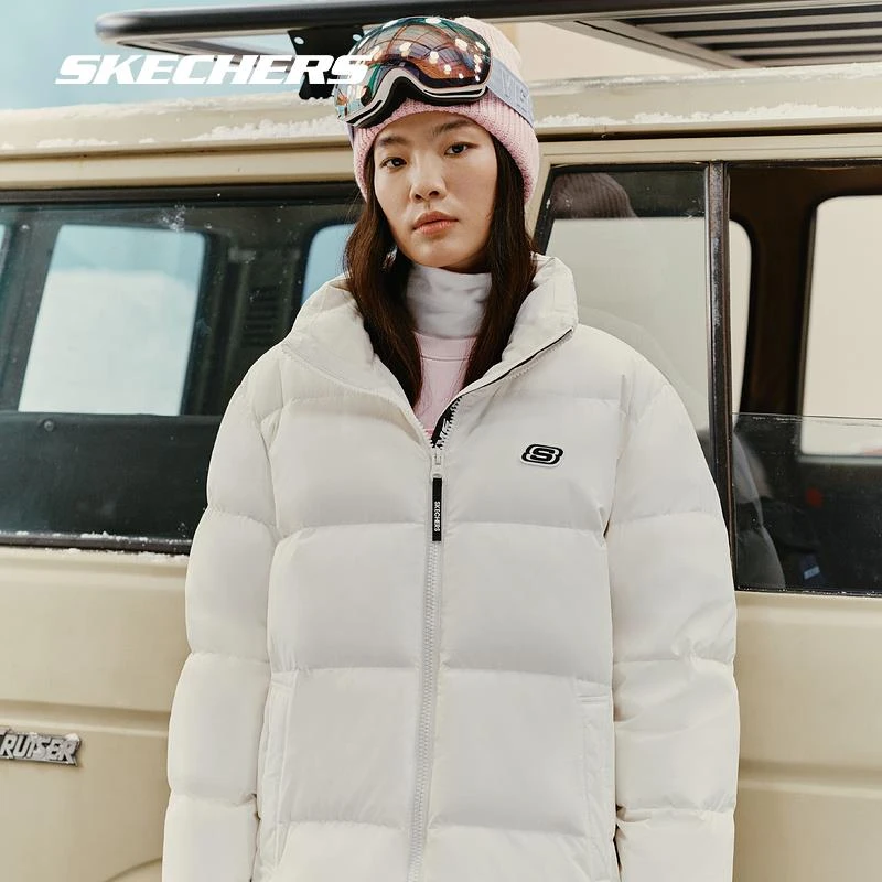 【小暖炉】Skechers斯凯奇运动冬季加厚保暖面包羽绒服L422U070