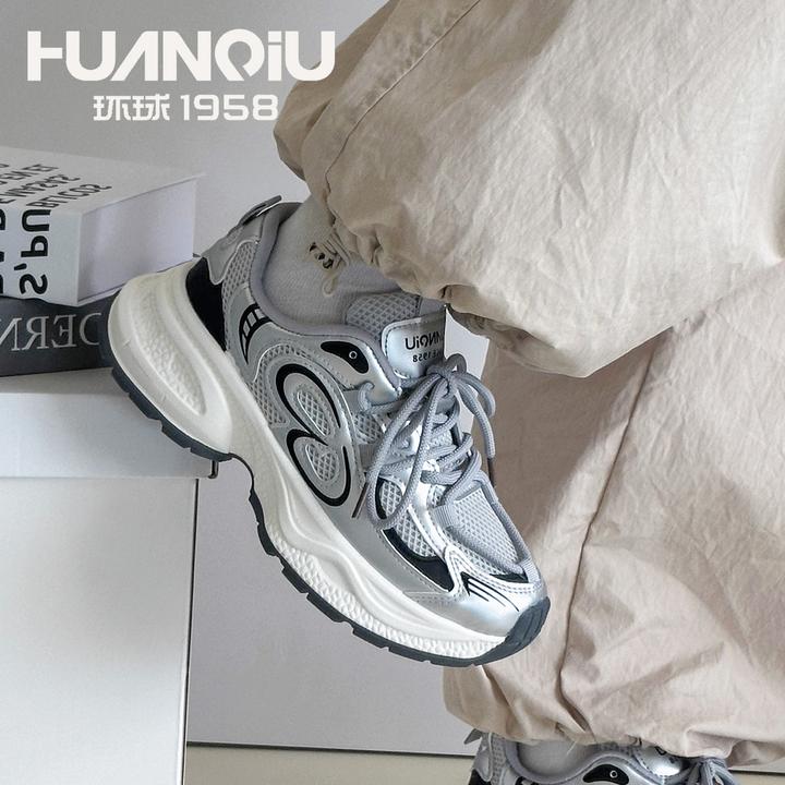 环球厚底ins增高老爹鞋2024港风百搭时尚网红运动鞋夏季潮流潮鞋