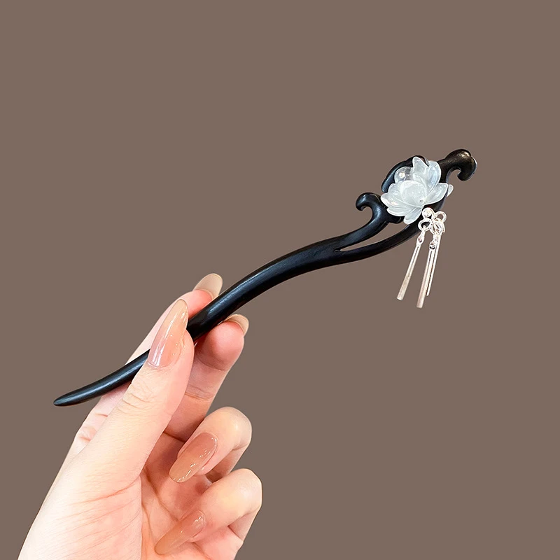 古风发簪女高级感新中式木簪子简约现代日常盘发汉服旗袍步摇头饰