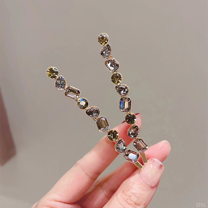 复古水钻百搭气质刘海对夹时尚侧边碎发一字夹高级感发夹发卡头饰