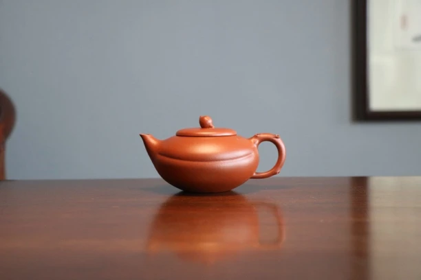 【圣桃壶】约170毫升 半手工制作 生砂朱泥
