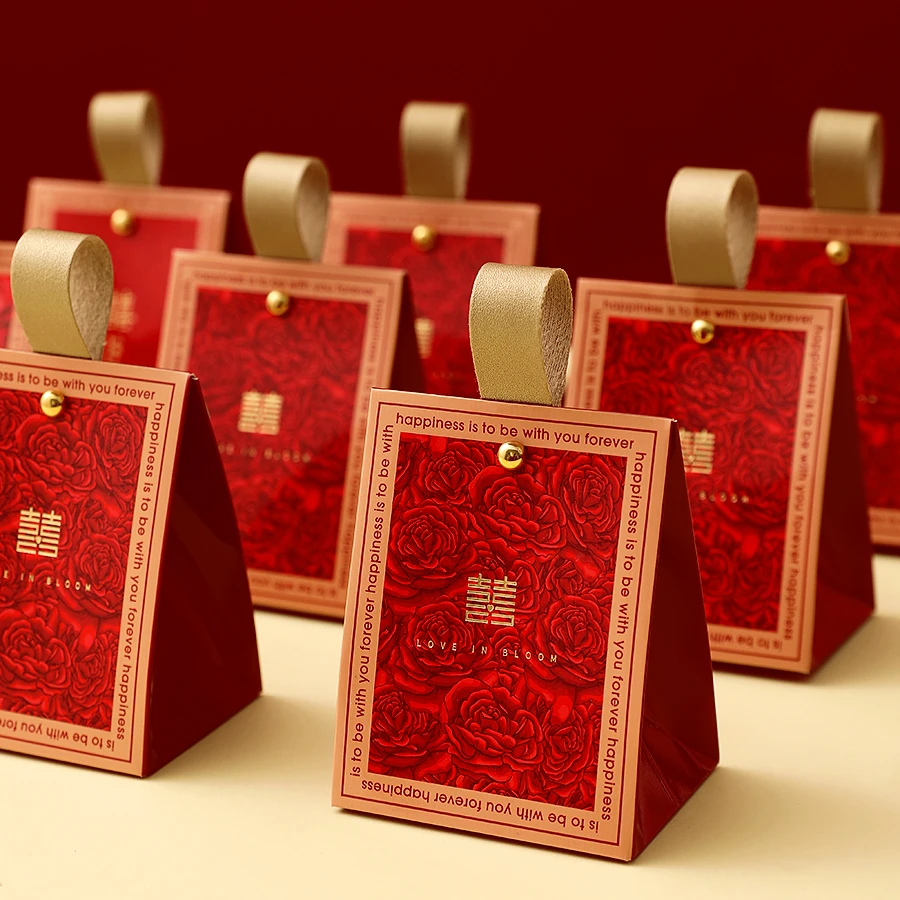欧式创意结婚专用喜糖盒子糖果盒婚礼伴手礼喜糖袋包装纸盒高级感