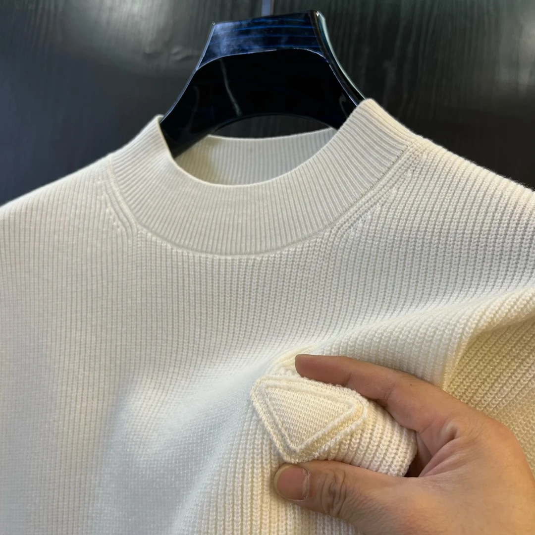 秋冬新款 男士高品质时尚休闲羊毛衫百搭神器潮流长袖圆领毛衣