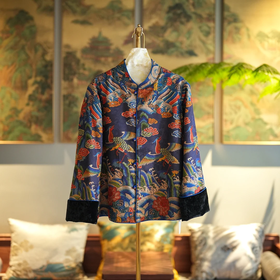 蓝大【赴约】新中式桑蚕丝外套6928