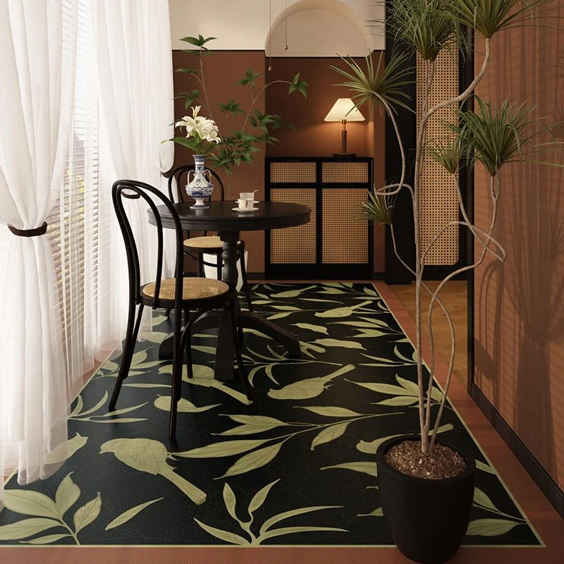 美式复古阳台地垫防水防晒pvc脚垫室外露台走廊厨房满铺地毯免洗