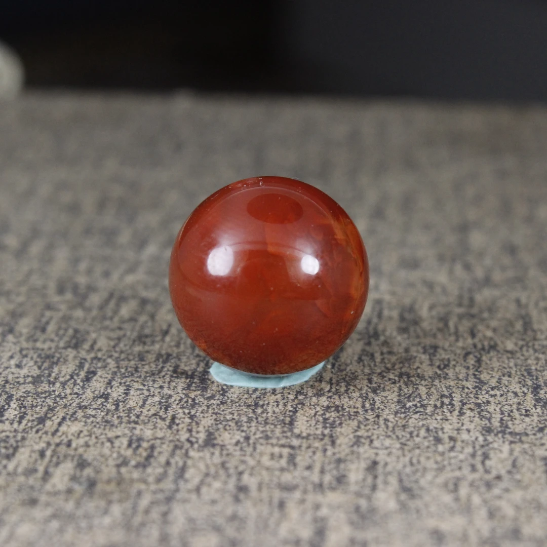 天然南红玛瑙无胶火焰牛血红圆珠散珠光珠隔珠顶珠瓦西妖孽配珠