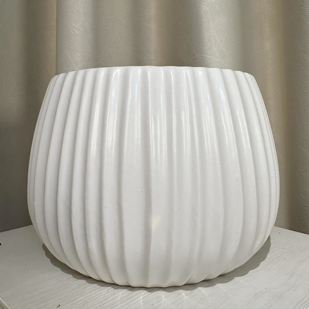 蝴蝶兰【8821】高13 口径17 白色色陶瓷盆 北欧风精致摆设 高温烧制