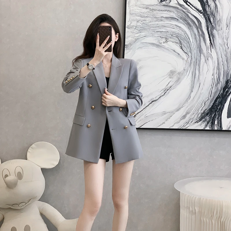 秋装女款职业休闲小个子西装外套女百搭女神范高端气质西服上衣