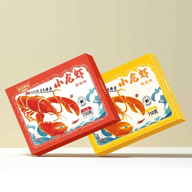 岳农臻选正宗麻辣调味小龙虾蒜蓉小龙虾4-6钱750g装