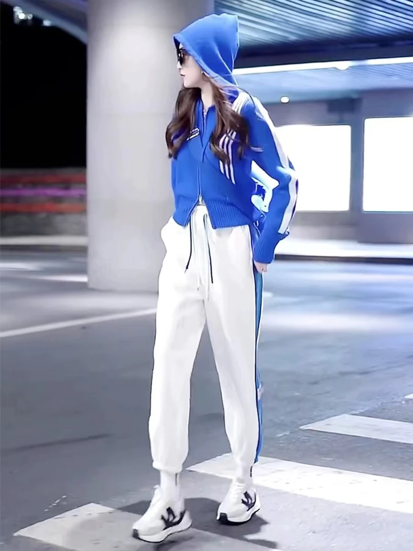 丫W901-999（非图片款）套装卫衣运动时尚休闲宽松秋季开衫网红洋气