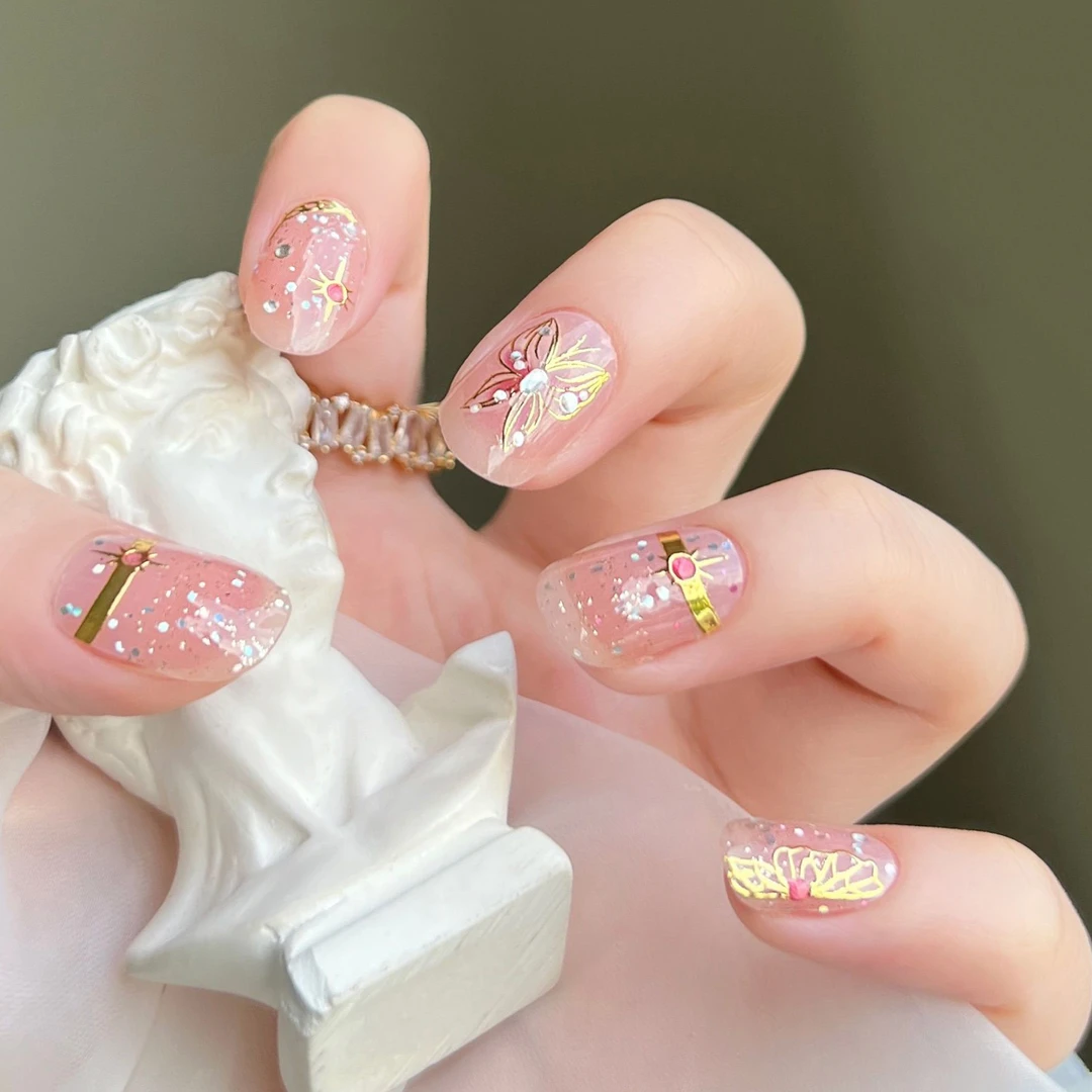 【免照灯】【L263】20指/套柔软系列美甲贴指甲贴防水穿戴甲服帖夏日