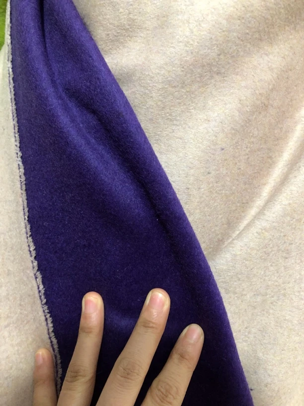 双面羊绒深紫色全品布料不支持7天无理由退货