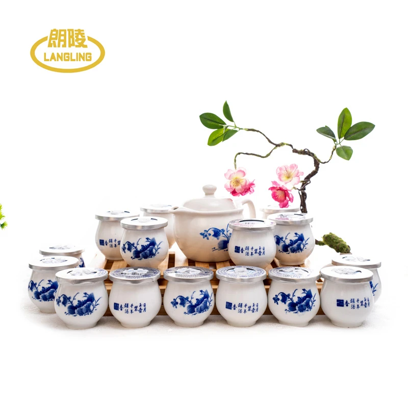 langling/朗陵朗陵罐酒小店推荐浓香型【玲珑青花】50度125ml*16