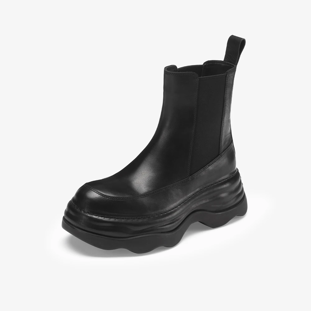 【专场福利】73hours女鞋出街信号溶解鞋厚底烟筒靴切尔西靴子女