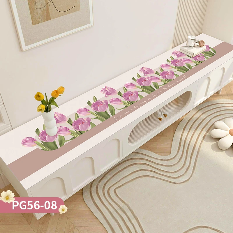 电视柜轻奢网红餐桌茶几防油餐桌垫免洗防烫方形垫皮革餐边柜台面