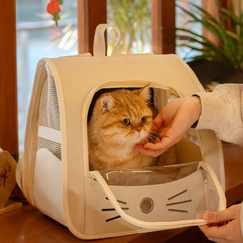 猫包外出便携宠物背包双肩书包大容量太空舱猫笼子外带包用品C935