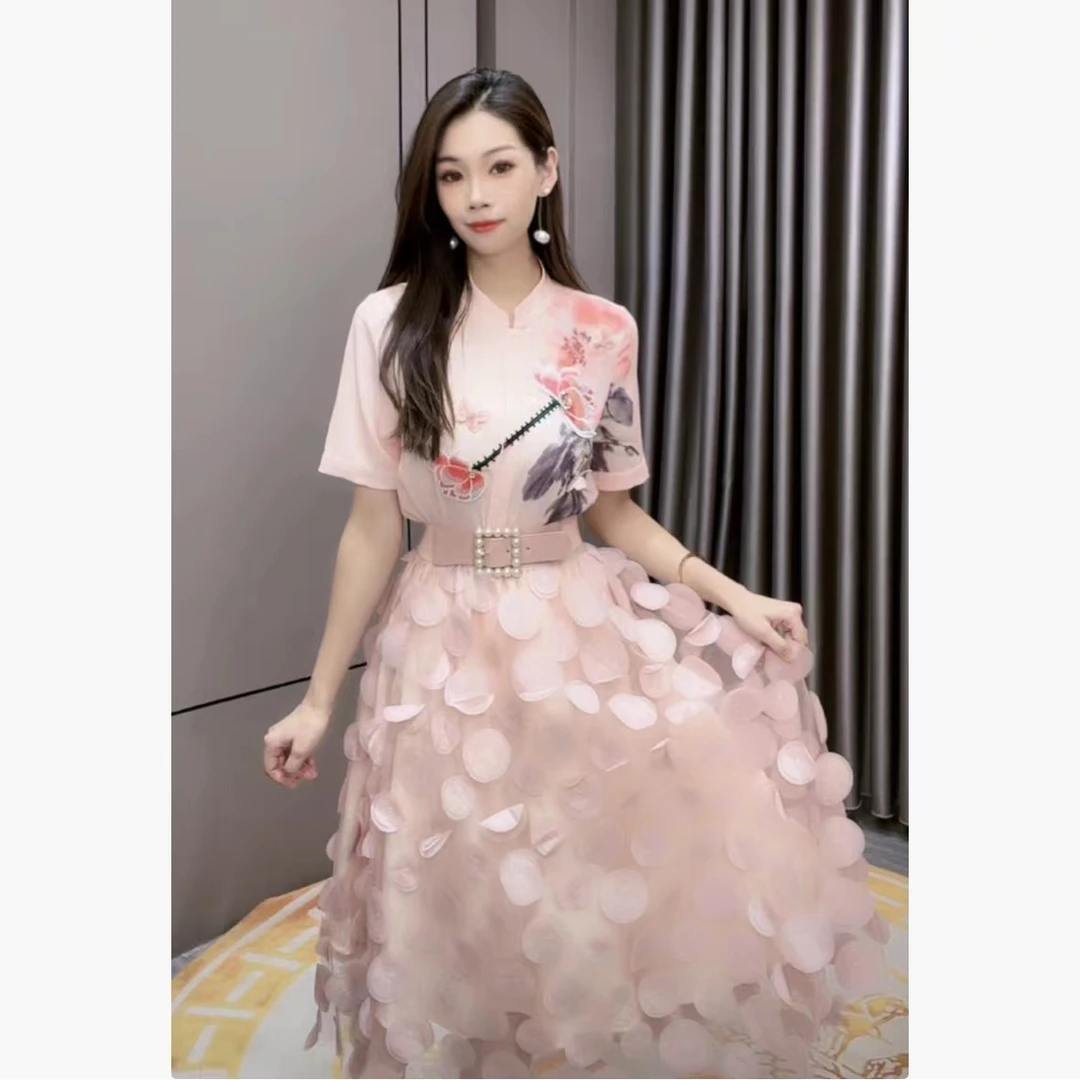 【芙娜妮轻奢】国内设计师品牌夏季气质设计感半身裙F2320766B