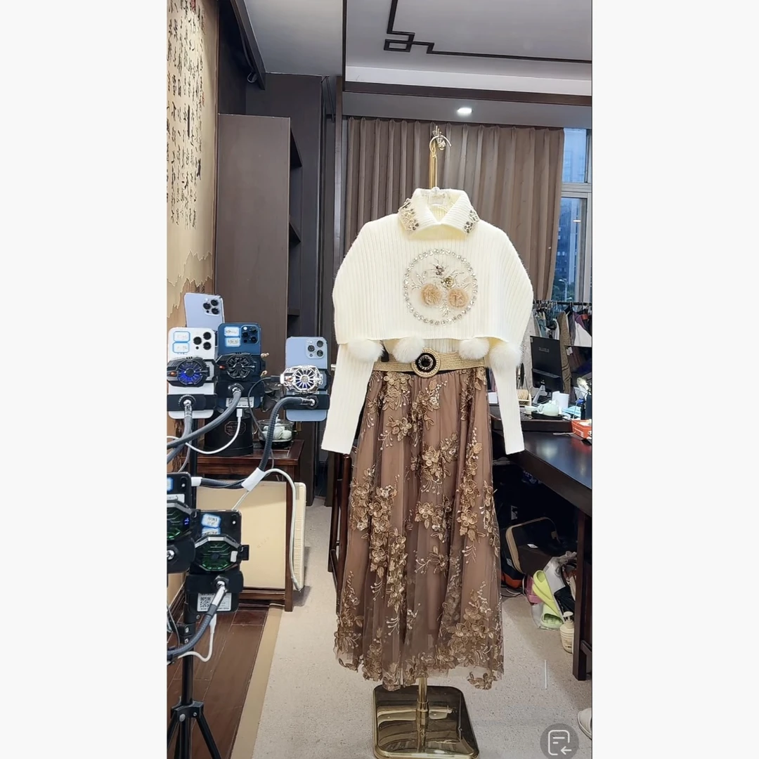 【芙娜妮轻奢】秋冬新款法式优雅气质套装复古显瘦名媛女装F2432088