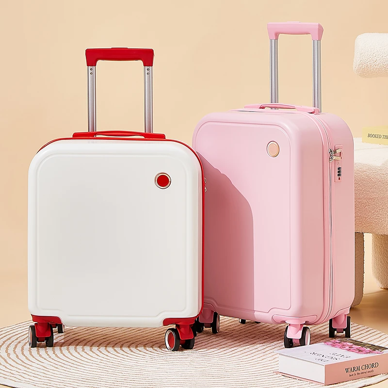 德国行李箱新款女18寸登机箱小清新旅行拉杆箱结实耐用小型密码皮