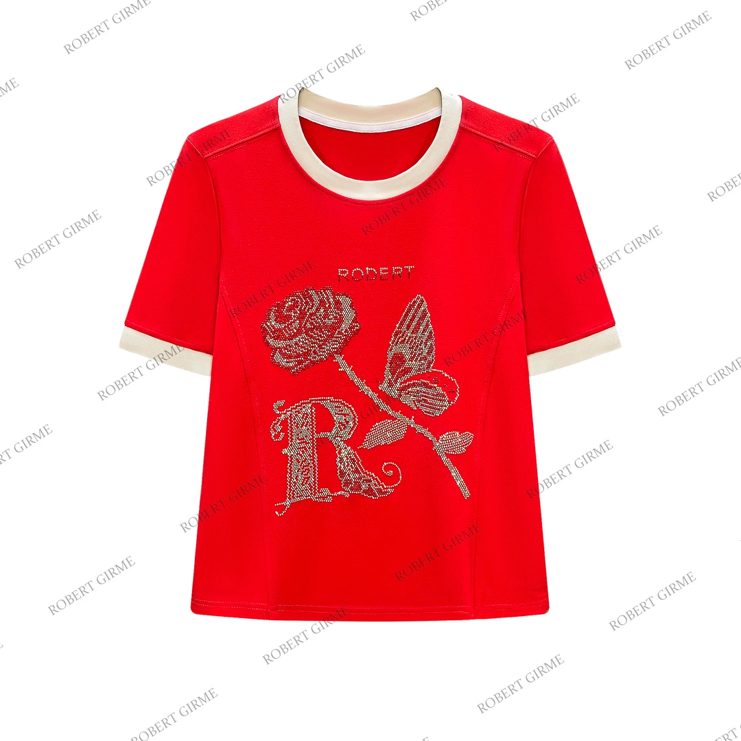 【清仓福利夏款】夏季设计师轻奢时尚透气圆领休闲短袖#8226