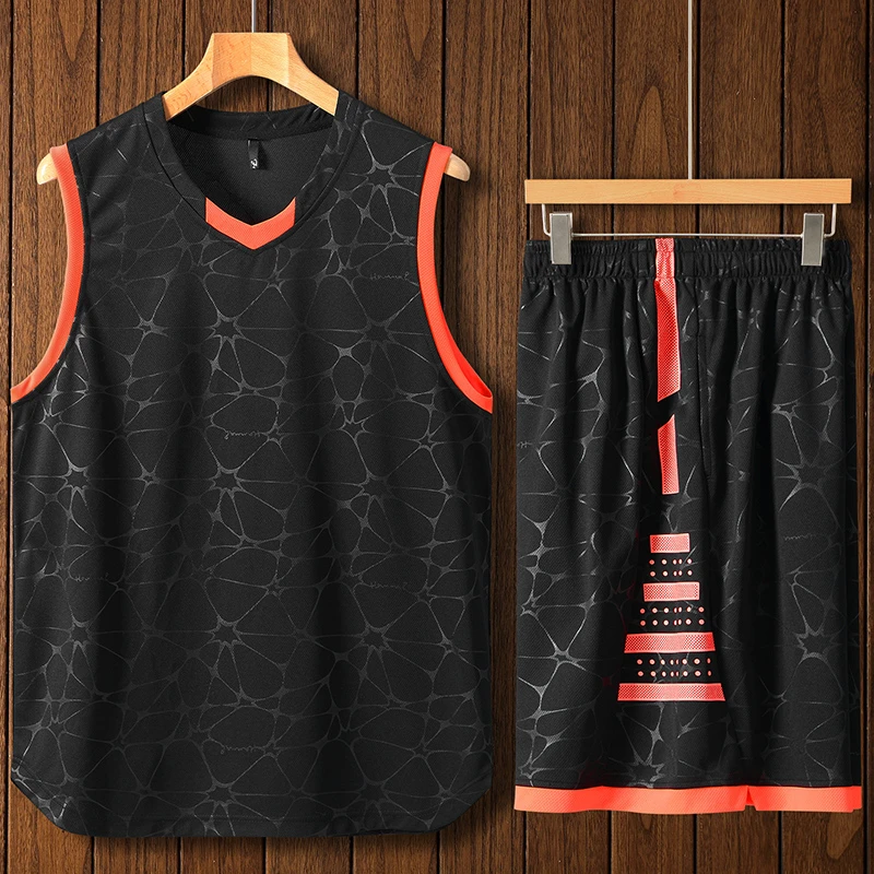 加肥加大码冰丝速干运动背心短裤套装男宽松胖子肥佬篮球服300斤
