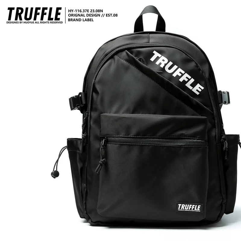 TRUFFLE日系潮牌双肩包男休闲大容量初中书包旅行包大学生背包女