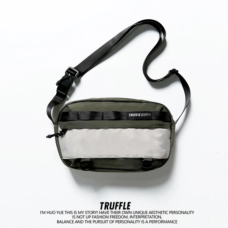 TRUFFLE潮牌2024新款斜挎包男休闲大容量单肩包手机挎包女小包包
