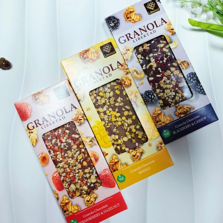 俄罗斯原装进口 格兰诺拉系列巧克力80g/块