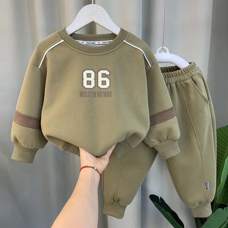 男童运动套装2023新款男孩春秋装卫衣服潮儿童宝宝痞帅秋季两洋气