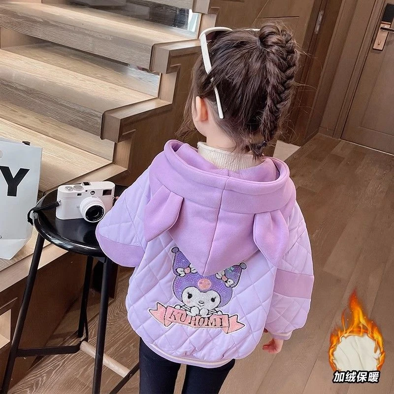 女童外套秋冬款2023新款洋气时髦女宝宝秋冬季加绒衣服儿童装百搭