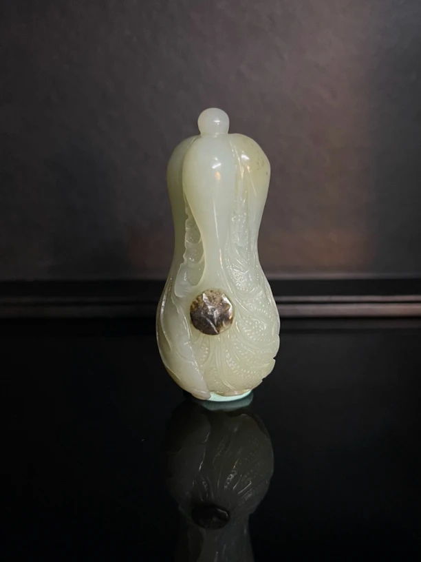 精品和田玉雕刻百财吊坠挂件（尺寸约60.9×27.7×27.5mm49.4g左右）