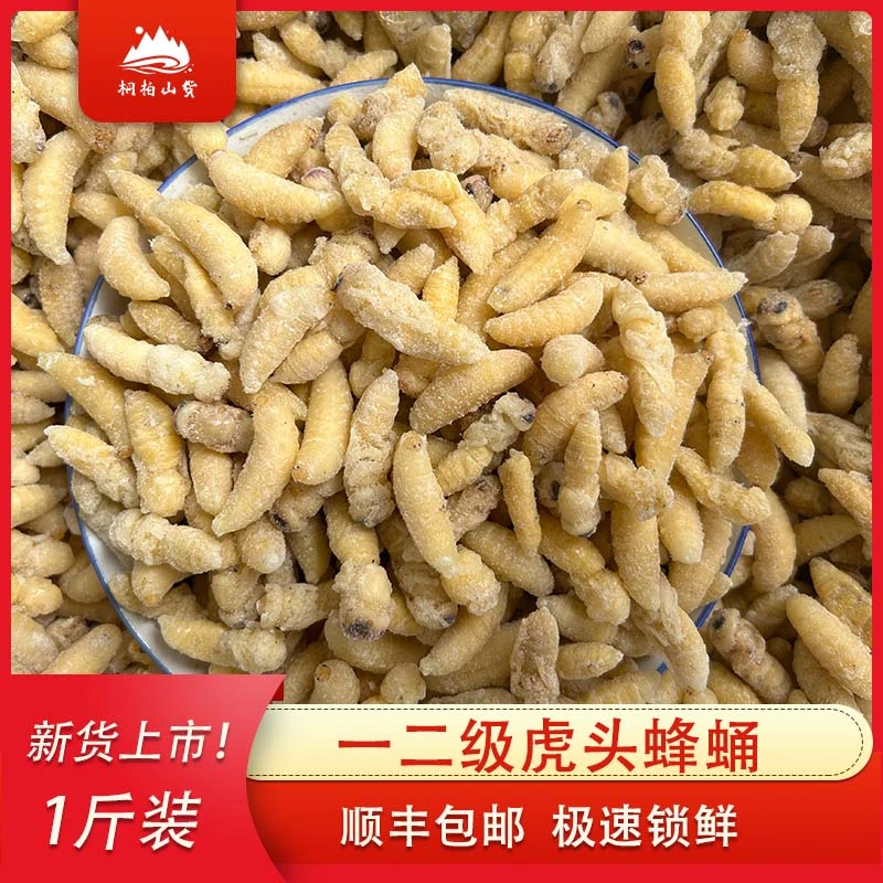 大别山新鲜冷冻虎头蜂蛹各级别任选超大土蜂蛹1斤以上顺丰包邮