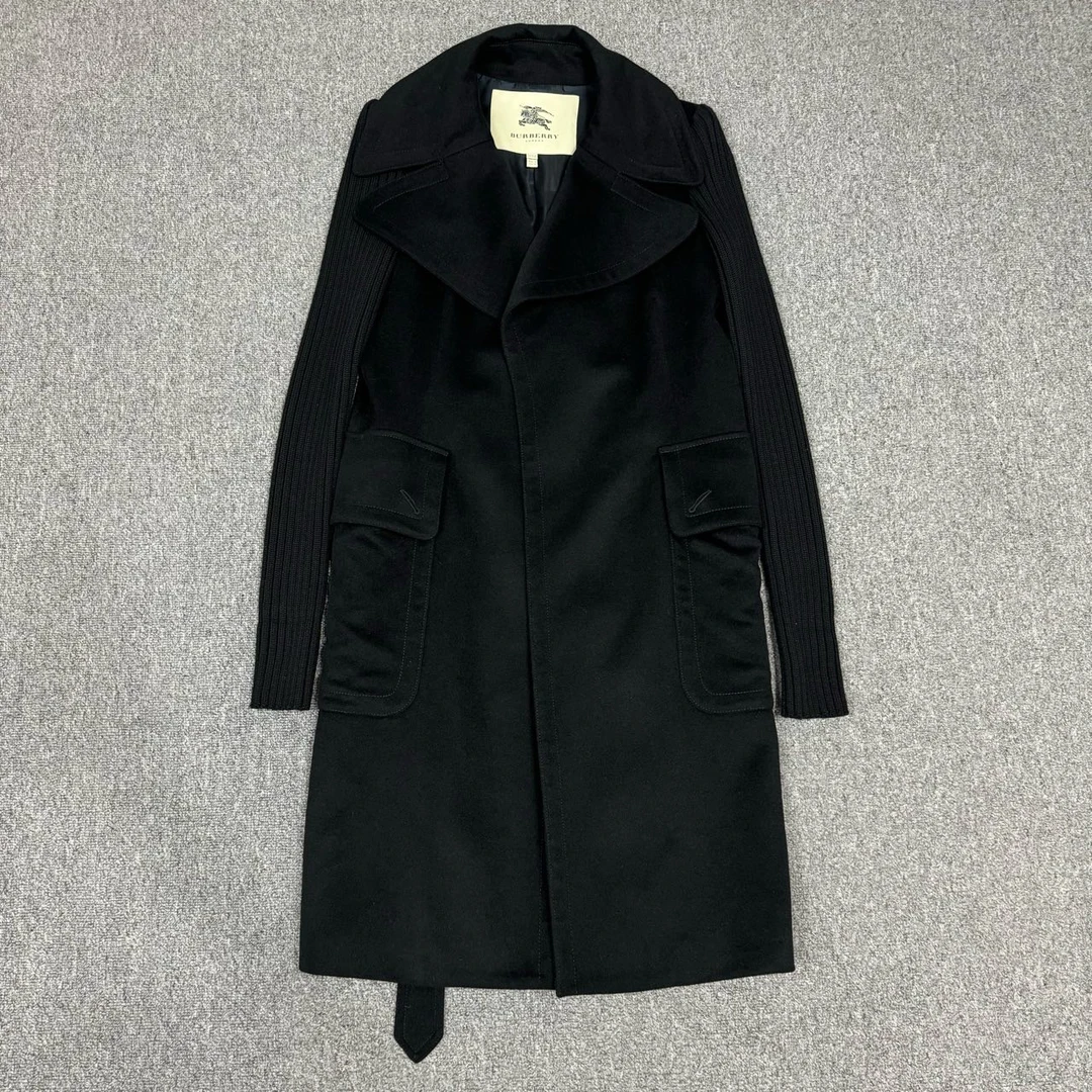 Burberry巴宝莉 黑色长款风衣外套 40码99新 10345215