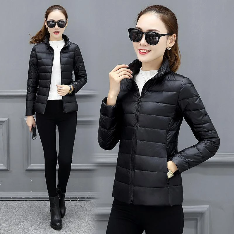 2023年新款小棉袄短款轻薄保暖工装冬季女士棉服修身棉衣棉服外套