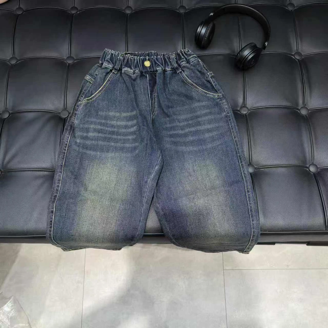 BY LIUXIAOLIU【秋季微凉】韩版高货百搭款秋季儿童牛仔长裤2233